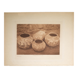 "Zuñi Pottery" Photogravure by Edward S. Curtis C. 1925-Native American