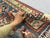 Blue and Cream Kazak-Style Wool Runner Rug With Tribal Medallions, 2'8" X 9'7" For Sale - Image 9 of 15