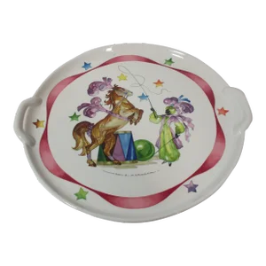 1980s Villeroy & Boch Porcelain Le Cirque Pastry Plate