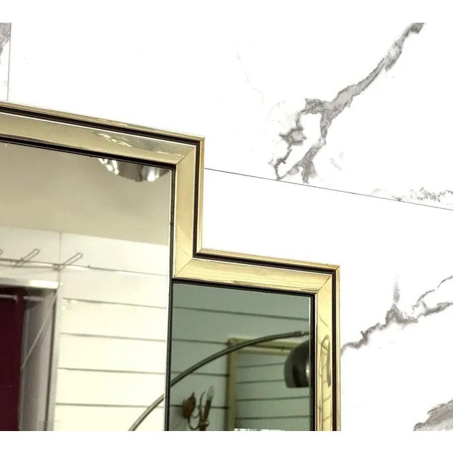 Geometric Mirror, Italy, 1970s For Sale - Image 6 of 8