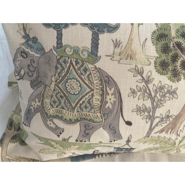 A pair of linen blend pillow shams for a standard size pillow in a beautiful (discontinued) Kravet fabric. These were...