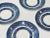 Set of Blue Willow Ware Saucers - Set of 4 Cobalt Blue and White For Sale - Image 4 of 8