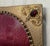 Metal Antique Ornate Purple Jeweled Bronze Ornate Picture Frame Oval Open Rectangle For Sale - Image 7 of 8