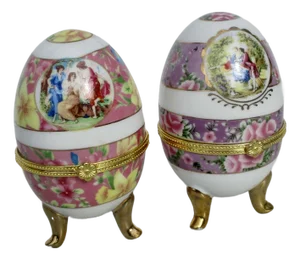 Limoge Ring Boxes - A Pair of 2