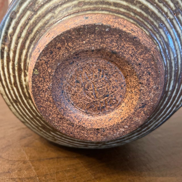 Mid 20th Century Mid 20th Century Vivika & Otto Heino Signed Studio Pottery Bowl For Sale - Image 5 of 10