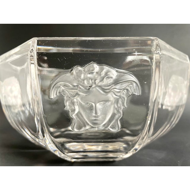 Versace Rosenthal Medusa Lumiere Crystal Bowl For Sale In Los Angeles - Image 6 of 12