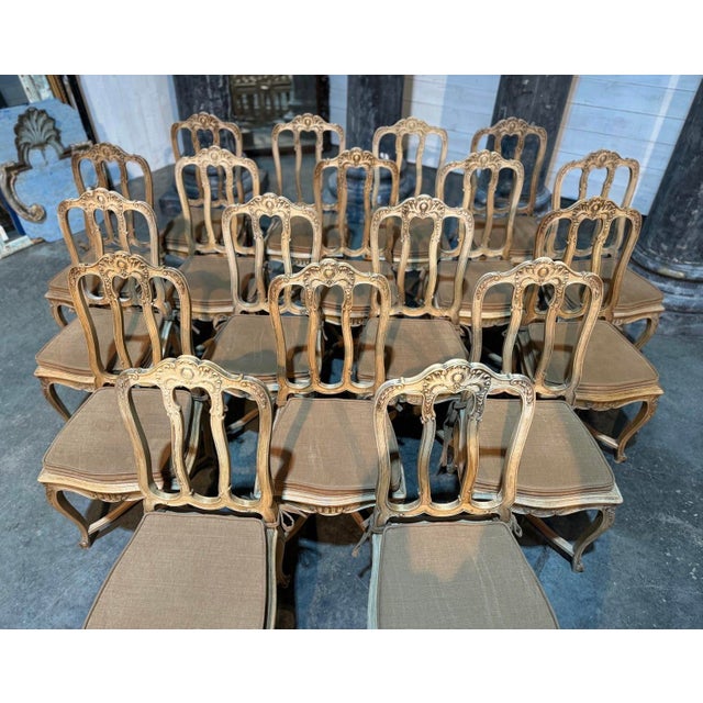 1900 - 1909 French Oak Farmhouse Dining Chairs, 1900s, Set of 18 For Sale - Image 5 of 18
