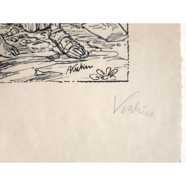 Die Versuchung des Heiligen Antonius - Original Lithograph by A. Kubin - 1922 1922 For Sale - Image 3 of 5