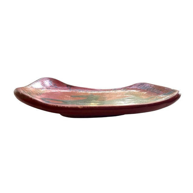 Ceramic 50's French Hotel Le Fouquet Cannes Vide Poche For Sale - Image 7 of 9