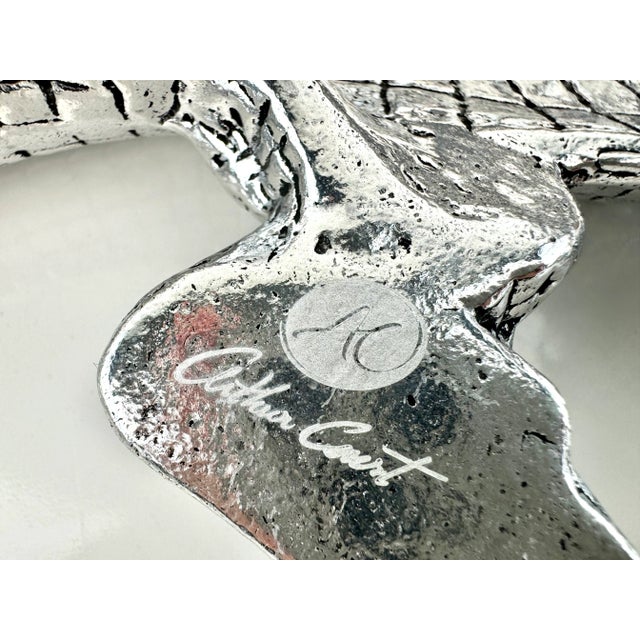 Vintage Arthur Court Pewter Alligator For Sale - Image 11 of 11