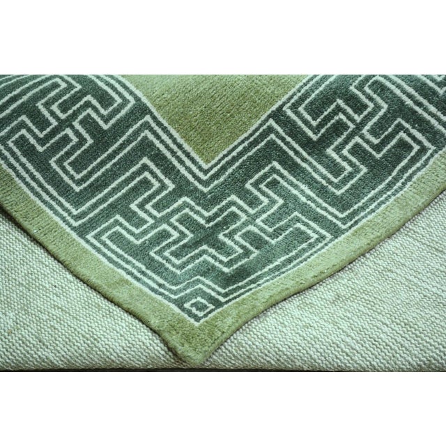 2010s Art Deco Hand Knotted Wool Rug, 9'x12' For Sale - Image 5 of 5