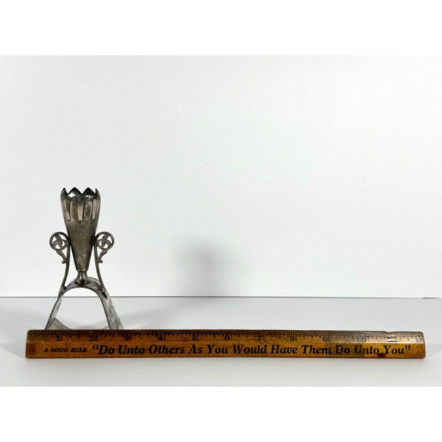 19th Century Simpson Hall Miller Silver Plate Napkin Ring Toothpick Holder: Egyptian Revival For Sale - Image 10 of 10