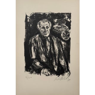 Arbit Blatas, Lithuanian French Artist Arbit Blatas Lithograph Marc Chagall School of Paris, 1962 For Sale