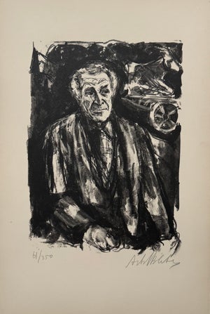 Arbit Blatas, Lithuanian French Artist Arbit Blatas Lithograph Marc Chagall School of Paris, 1962