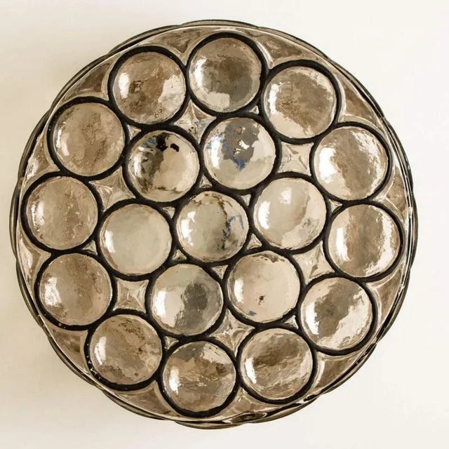 Circle Iron and Bubble Glass Sconces from Limburg, 1960s, Set of 2 For Sale - Image 12 of 18