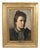 Nazzareno Sidoli, Female Portrait, Oil Painting on Canvas, Early 20th Century, Framed For Sale