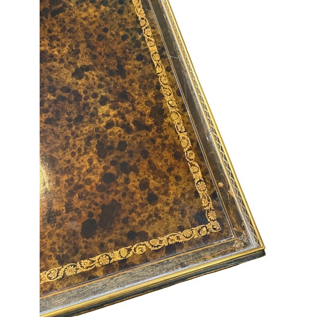 Mid-20th Century Chinoiserie & Faux Tortoiseshell Tray-Top Side Tables With Park Avenue Provenance - A Pair For Sale - Image 10 of 18