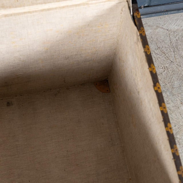 Vintage French Trunk in Monogram Canvas from Louis Vuitton, 1920 For Sale - Image 13 of 18