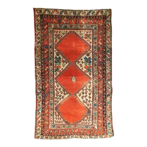 Antique Persian Hamedan Rug 3'8"x 6'2"