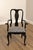 Brown Century Furniture Ebonized Set of Six Queen Anne Style Dining Chairs For Sale - Image 8 of 18