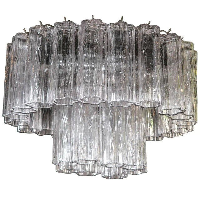 1960s Murano Glass Tronchi Chandelier by Venini For Sale - Image 9 of 9