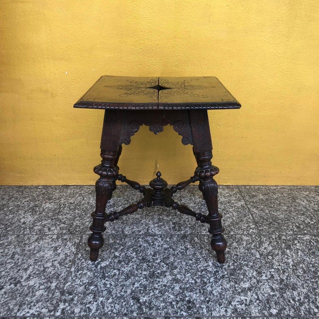Antique Historicism Turned Stool, Early 20th Century For Sale - Image 14 of 14