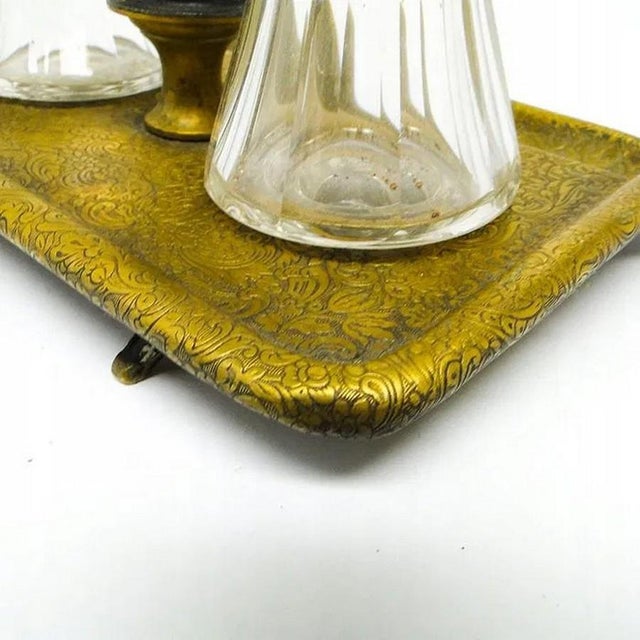 Art Nouveau Figurative Inkwells from Plewkiewicz, Poland, 1890s, Set of 3, in Very Good conditions. Designed 1890 to 1919...