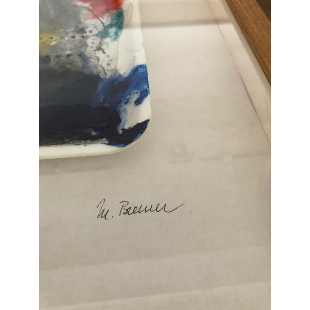 Vintage "Paint Dish" Art, Framed For Sale - Image 4 of 12