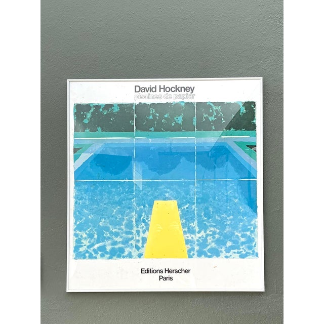 Celebrate the vibrant, sun-drenched aesthetic of David Hockney with this authentic vintage gallery poster from the iconic...