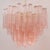 Murano Pink Glass Tronchi Chandelier, 1990s For Sale - Image 9 of 11