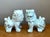 Ceramic Vintage Celadon Glazed Foo Dogs - Set of 2 For Sale - Image 7 of 13