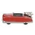 Red car for children with metal pedals. This piece is designed in the style of the selected designer and/or manufacturer