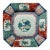 Late 19th C. Meiji Era Japanese Imari Hand Painted Octagonal Porcelain Plate 12" For Sale