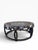 Late 20th Century Vintage Drexel Chinoiserie Black Lacquer & Gold Gilt Round Glass Drum Coffee Table For Sale - Image 5 of 13