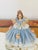 Textile 1900s Victorian Lace Porcelain Set of 3 Figurines With Mirrored Stands For Sale - Image 7 of 9