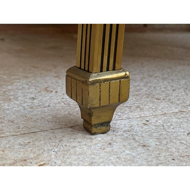 Mid-Century Modern Single Bronze Vitrine Nightstand With Glass Door and Drawer For Sale - Image 9 of 10