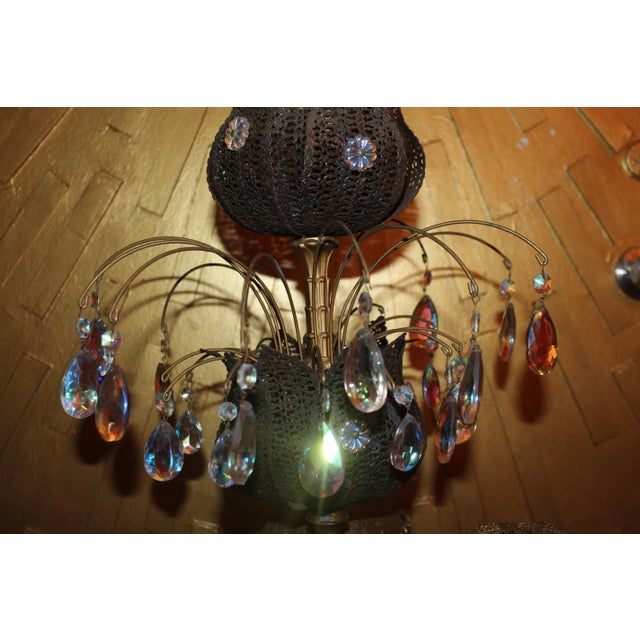 1950's Mid Century Modern Tall Palm Tree Floor Lamp For Sale - Image 4 of 12