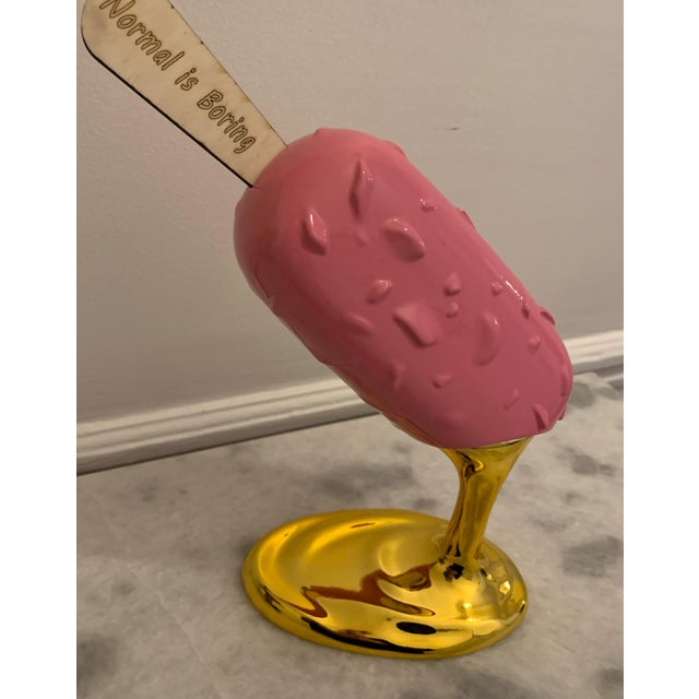 Sagrasse Normal is Boring Resin and marble powder 27x28x10cm Edition of 499 Signed Year 2023 This piece is attributed to...