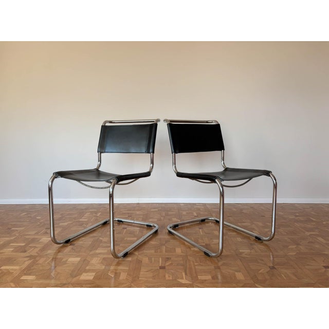 S33 Chairs by Mart Stam for Thonet, 1980s, Set of 2 For Sale - Image 18 of 18