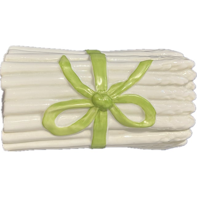 Vista Alegre Vintage Portuguese Porcelain Asparagus Box, Vista Alegre for Mottahedeh For Sale - Image 4 of 7