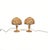 Beautifuls pair of table lamps in bamboo and rattan in the style of Louis Sognot. Made in Italy in the 1960s. Louis Sognot...