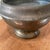 Vintage Footed Tarnished Brass Bowl/ Planter With Rounded Flared Rim For Sale In Chicago - Image 6 of 12
