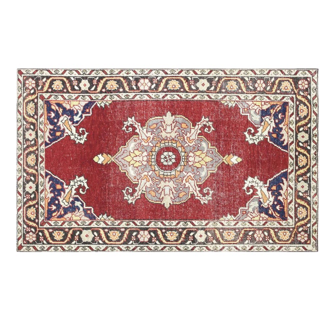 1960s Turkish Oushak Rug For Sale