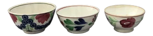 Antique Mismatched Chine Bowl- Set of 3