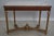 Stone Vintage French Louis XVI Marble Top Gold Console Table W. Mirror For Sale - Image 7 of 12