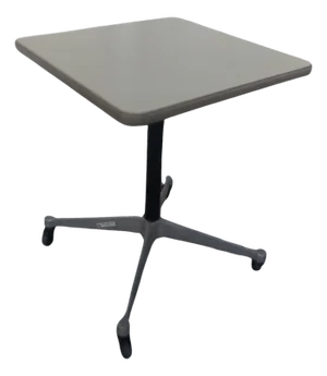 Mid 20th Century Herman Miller Pedestal Base Side Table On Casters