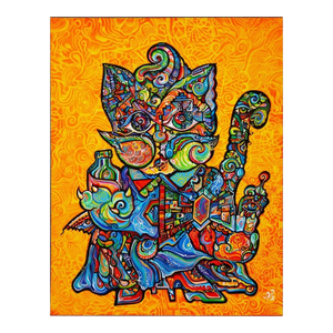 Alexander Arshansky, "Gatoro Gato De Oro" Abstract/Cubist Piece