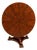 Spectacular English Regency Flame Mahogany Starburst Tilt-Top Breakfast Table For Sale