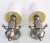 Superb pair of signed Maison Charles Yacht sconces, nickel-plated brass. Top quality French sconces. US rewired and in...