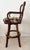 Cherry Wood Custom Swivel Bar Stool Vintage "Mint" Condition For Sale In Denver - Image 6 of 12